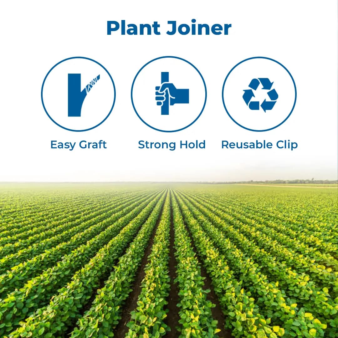 सिद्धि गार्डन प्लांट ग्राफ्टिंग क्लिप 4 से 6 मिमी ग्राफ्टिंग क्लिप व्हाइट, प्लांट स्ट्रेटनर क्लिप - Image 3