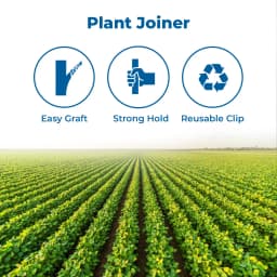 सिद्धि गार्डन प्लांट ग्राफ्टिंग क्लिप 4 से 6 मिमी ग्राफ्टिंग क्लिप व्हाइट, प्लांट स्ट्रेटनर क्लिप 3