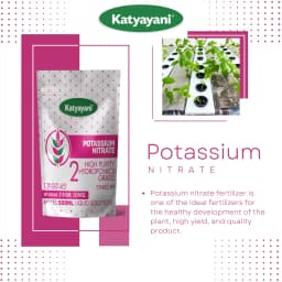 Katyayani Potassium Nitrate, 100% Water Soluble Fertilizer, Hydroponics Fertilizer, Suitable For All Crops. 2