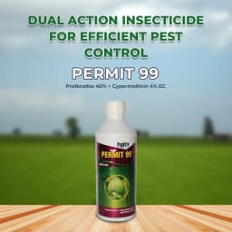HPM Permit 99 Profenofos 40% + Cypermethrin 4% EC Insecticide, Effective For Sucking And Chewing Pests In Crops 2