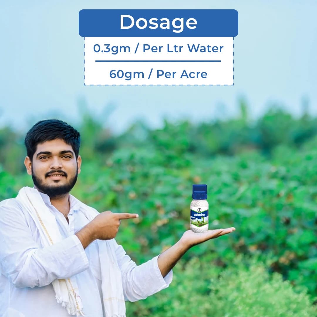 बेयर एडमायर इमिडाक्लोप्रिड 70% डब्ल्यूजी (70% डब्ल्यू/डब्ल्यू) संपर्क और प्रणालीगत कीटनाशक, विभिन्न कीटों के विरुद्ध प्रभावी - Image 5