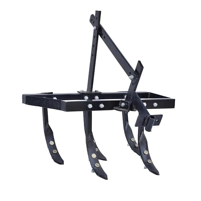AJ Kisan Mild Steel Economy 5 Tyne Adjustable Cultivator Attachment for 5 to 12 HP Power Weeder - Image 1