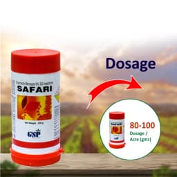 GSP Safari Emamectin Benzoate 5% SG Insecticide, Effective For Bollworm Thrips And Mites Control 5