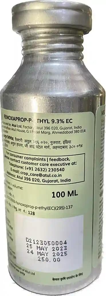 Atul MELINA Fenoxaprop-p-ethyl 9.3% EC Hebicide, Control Of Grassy Weeds In Soybean, Paddy, Black Gram And Cotton Crops - Image 4
