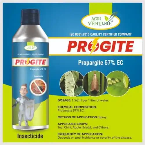 Agriventure PROGITE Propargite 57% EC Insecticide, Use for Brinjal, Chilli, Apple, and Tea - Image 4