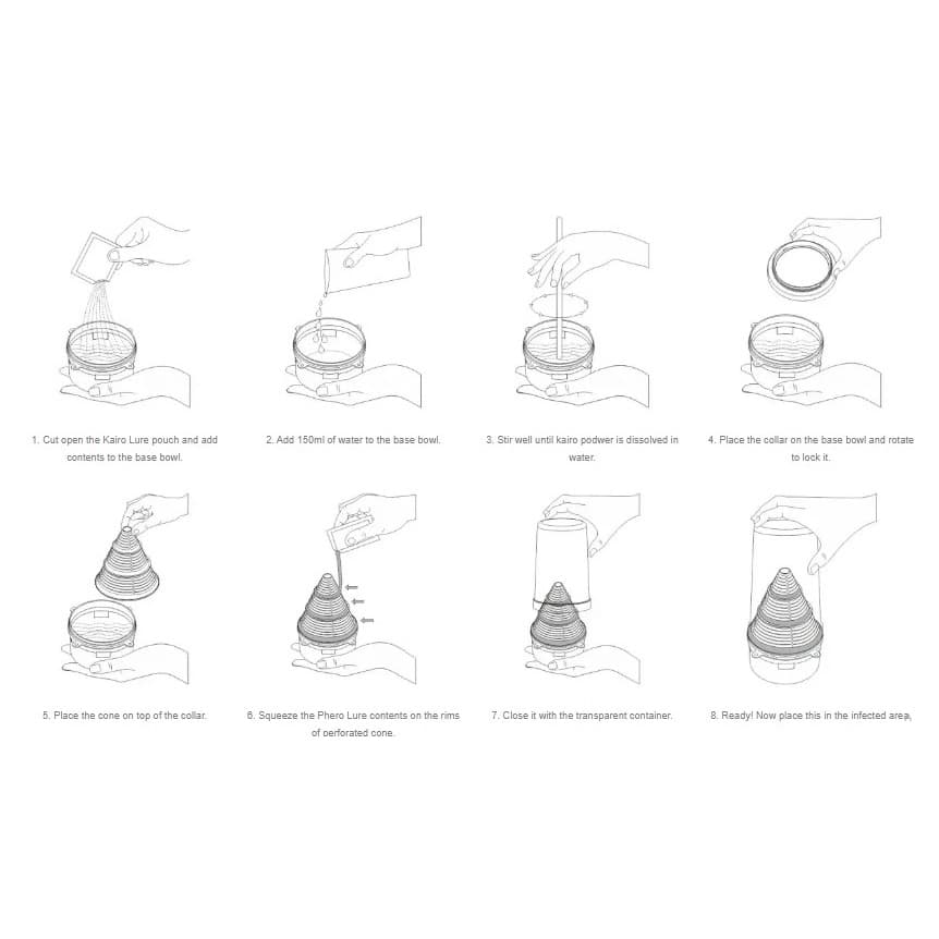 Barrix Catch Housefly Lure Combo Of (Kairo Lure And Phreo Lure), Highly Pure Para-Pheromones, Bio-Degradable Formulation - Image 2