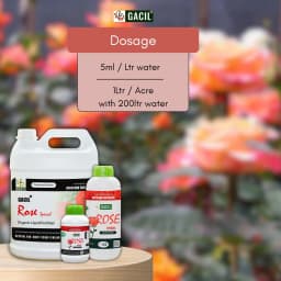 GACIL Rose Special Organic Liquid Micronutrient Fertilizer For Faster Growth. 5