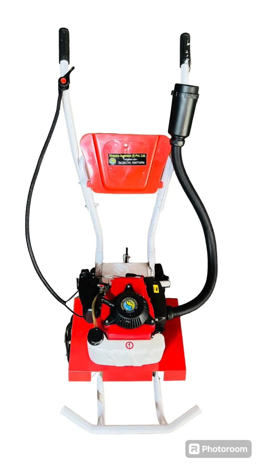 Vinspire Heavy Duty 78 CC 4 Stroke Petrol Operated Mini Power Tiller With 15 inch Rotavator, Powerful Gardening Tool