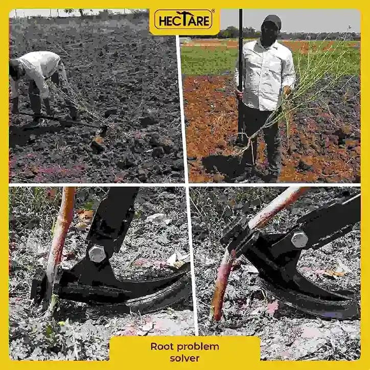 Hectare Plant Up Rooter Cum Root Puller For Removing Big Size Weeds and Plants, Made of Iron, Useful to Remove Weeds Up to 1 Inch Thickness - Image 3