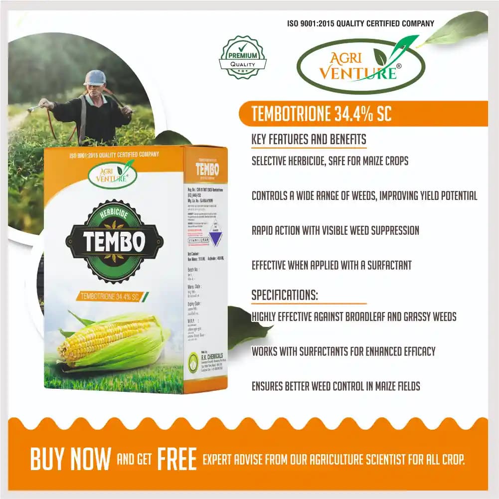Agriventure TEMBO Tembotrione 34.4% SC Herbicide, Effective Weed Control In Maize - Image 3