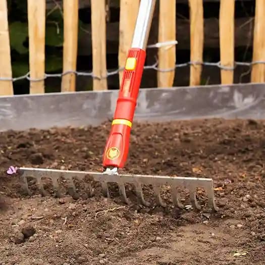 Wolf Garten Soil Rake (DR-M 30) 30cm, Good Use For Home Gardens and Small Farms - Image 1