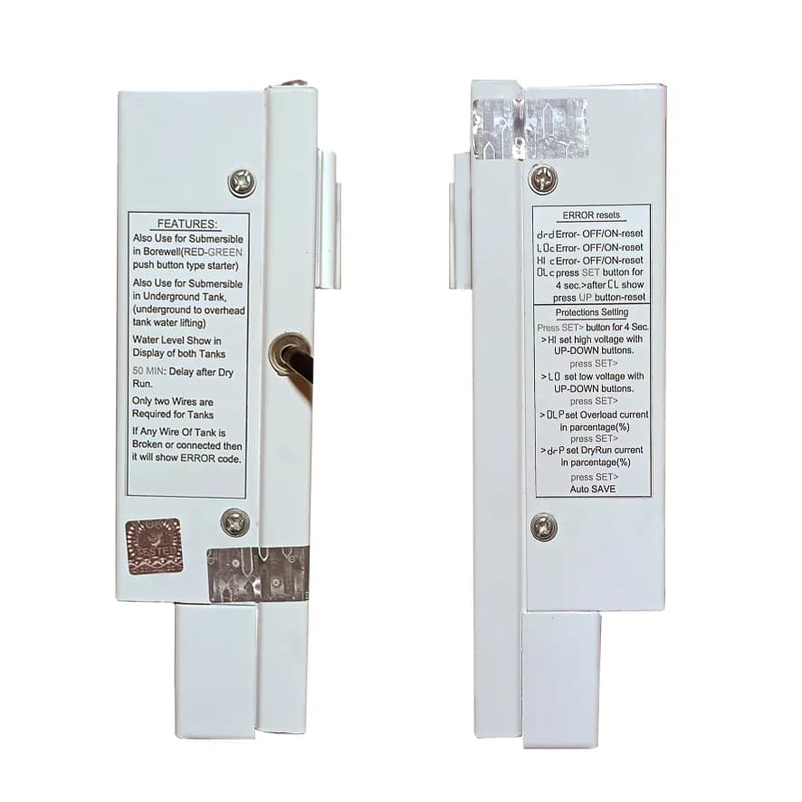 Vahra Fully Automatic Water Level Controller With 5 Carbon Sensor Kit, For All Types Of Single Phase Submersible Pumps Starters (V50C1P) - Image 3