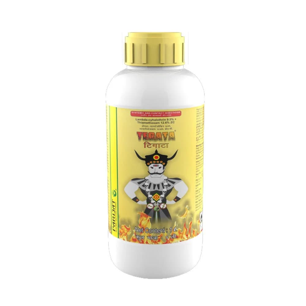 Parijat Tegata Lambda Cyhalothrin 9.5% + Thiamethoxam 12.6% ZC Insecticide, Broad Spectrum Control