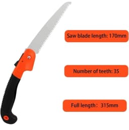 CropKraft Foldable Pruning Saw Single Hand, Perfect For Cutting Bamboo, Wood, And General Gardening. 4