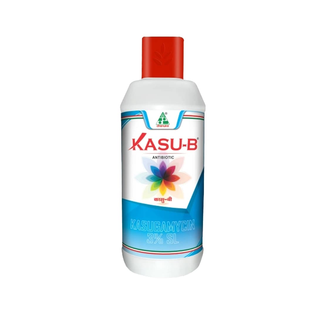 Dhanuka KASU-B Kasugamycin 3% SL Fungicide, Broad Spectrum, Effective For Fungal And Bacterial Diseases Control In Multiple Crop