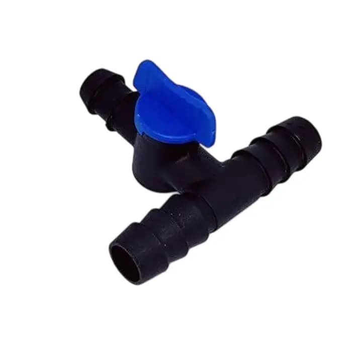 Vasudha Irrigation 16 Mm Tee Lateral Cock Valve Or Tap For Drip Line Pipe (Multi Color) - Image 3
