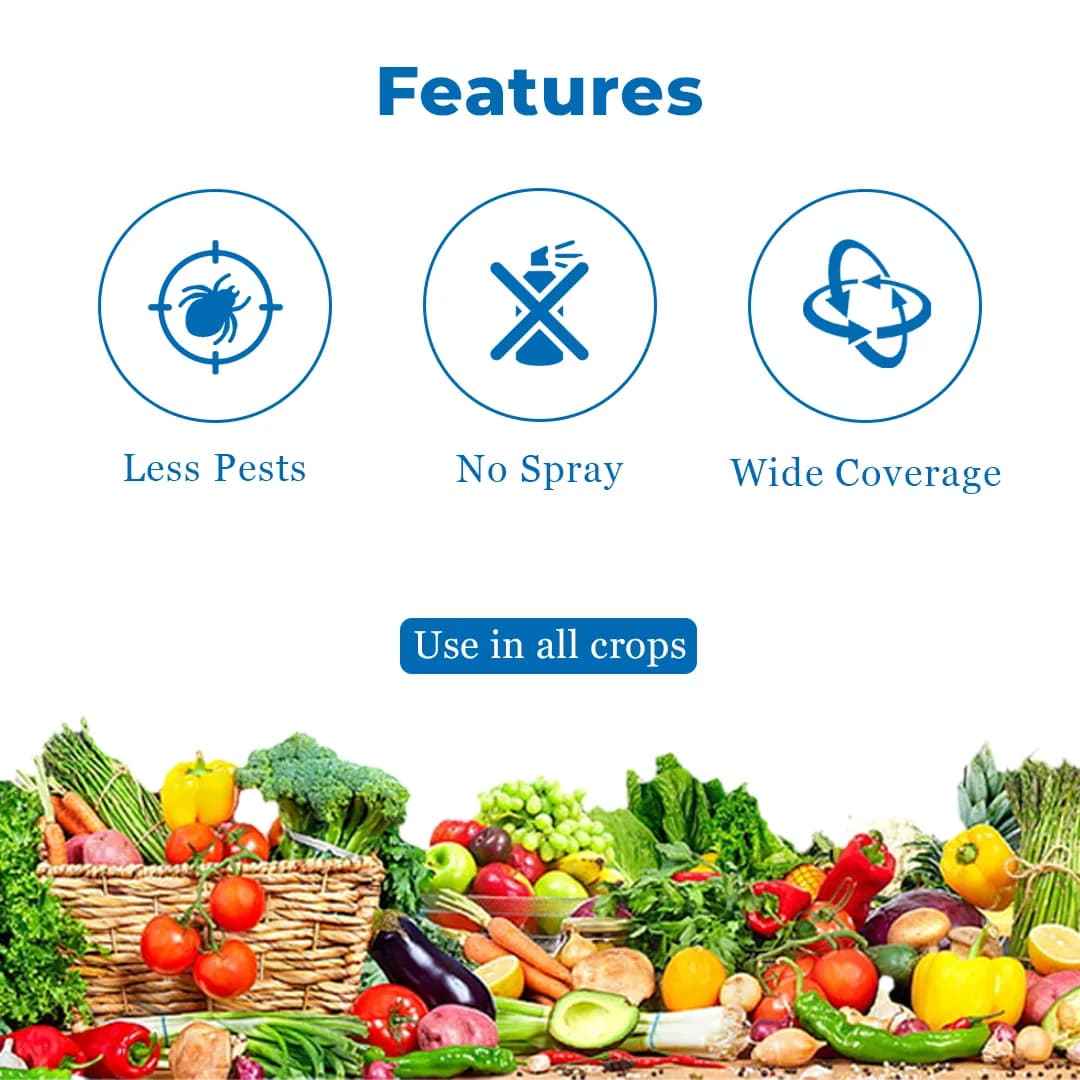 Green Revolution Blue Sticky Roll Trap, 15 Cm x 100 Mtr, Effective For Controlling Flying Insects - Image 3