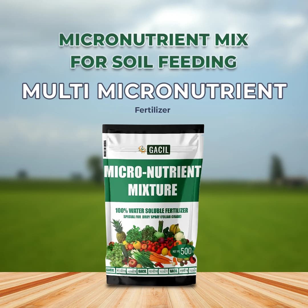 GACIL Enriched Multi Micronutrients Fertilizer, Gujarat Grade -1 Growth Booster for Gardening Plants & Farm Crops (100% Water Soluble) - Image 2