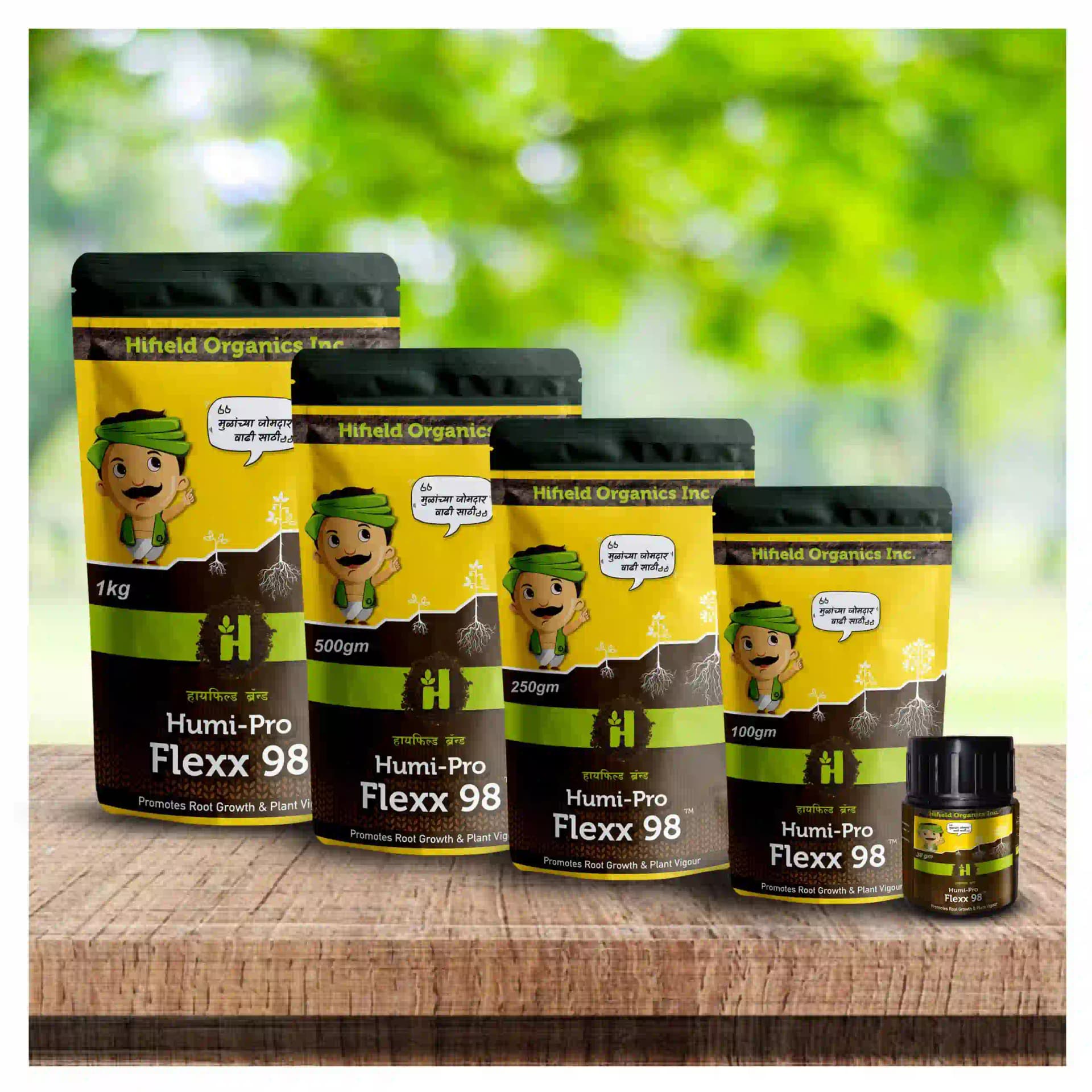 हिफील्ड ऑर्गेनिक्स ह्यूमी प्रो फ्लेक्स 98 डब्ल्यूएसएफ, ह्यूमिक एसिड 98%, 100% पानी में घुलनशील। - Image 4