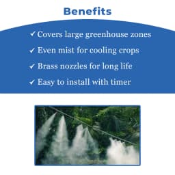 Siddhi Fogger Kit, 200 Ft Pipe, Brass Nozzles With Timer, Filter And Other Accessories, Suitable For Patio Misting, Greenhouse, Backyard 4