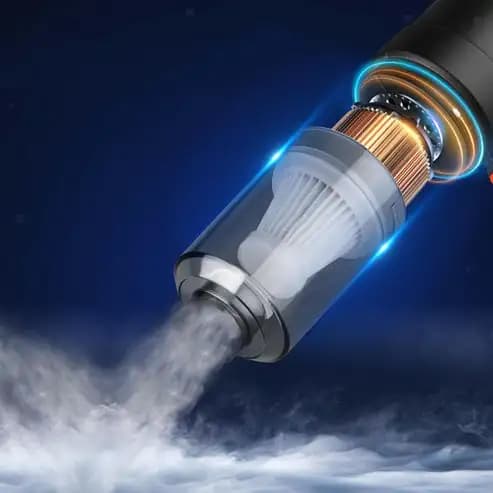 2 In 1 Vacuum Cleaner, Wireless, High Power Handheld And USB Rechargeable, Ideal For Car Interiors, Home And Office - Image 4