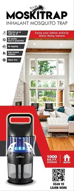 Inhalant Mosquito Trap Indoor GM910 Ultra, Easy To Install And Use, Ultra Light Weight 1