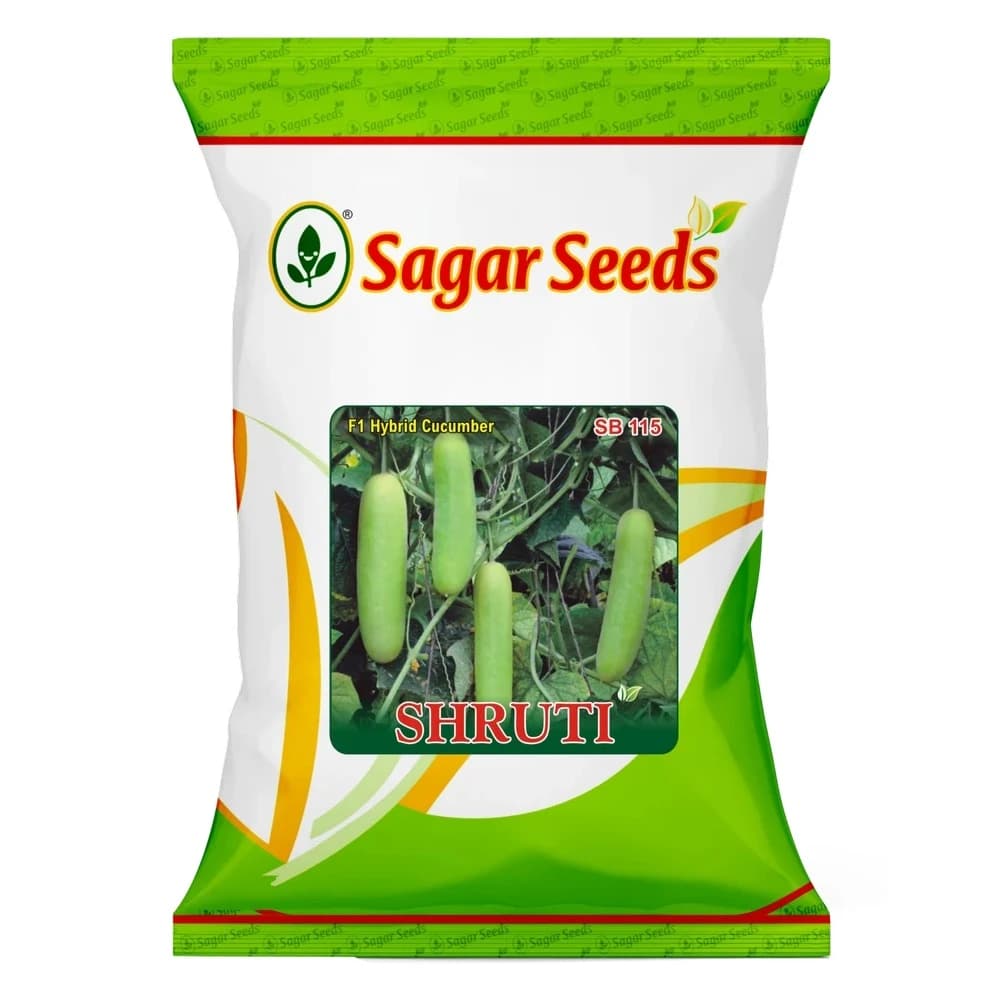 Sagar Shruti F1 Hybrid Cucumber Seeds, Early Mature Hybrid, Strong Plant And Crispy Flesh