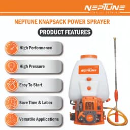 Neptune Model-767 Knapsack Power Sprayer, 4-Stroke 31CC Petrol Engine, 25L Tank, 2 Types Spray Guns Included, Ideal for Farming, Agriculture & Garden 6
