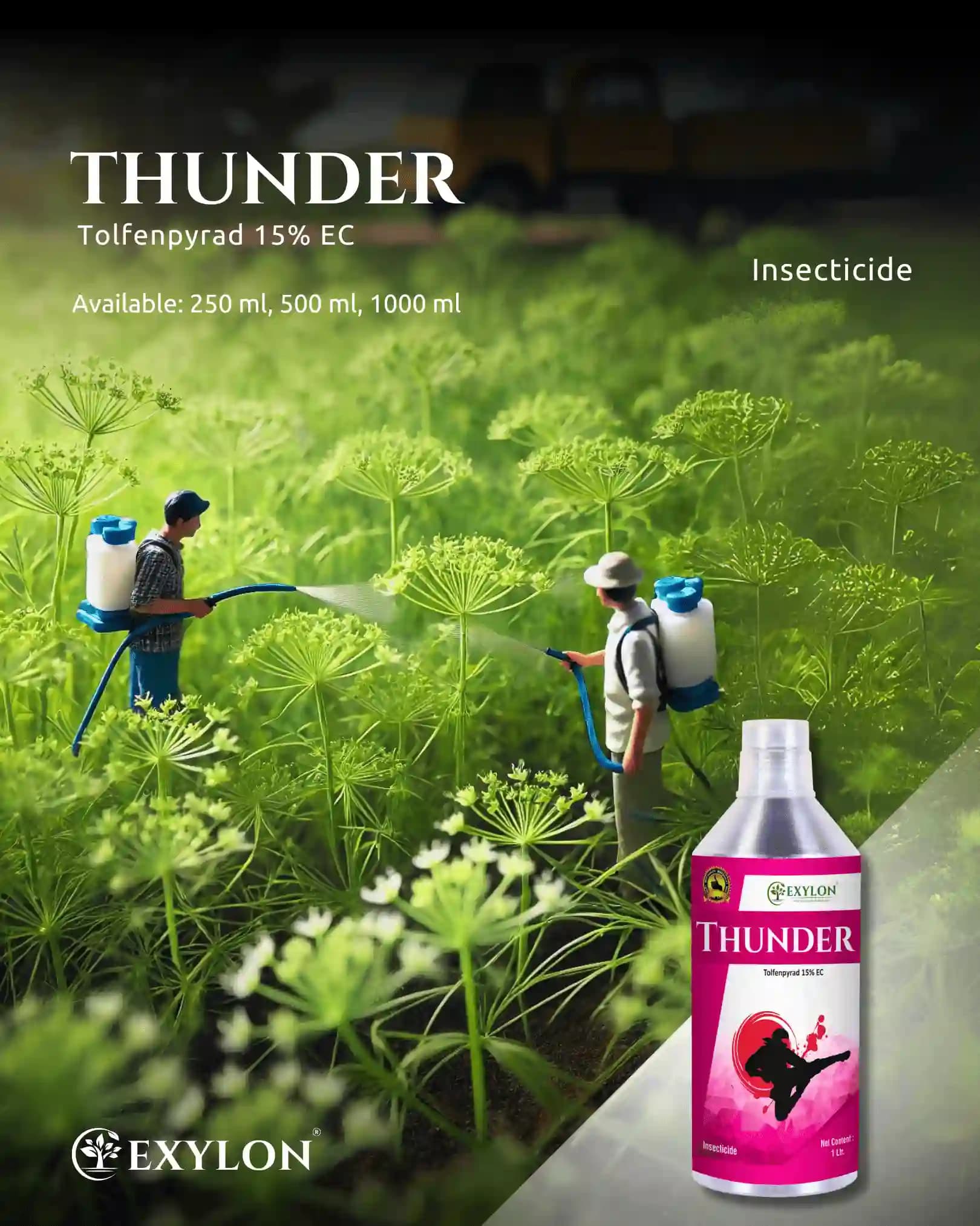 Exylon Thunder Insecticide - Tolfenpyrad 15% EC - Image 6