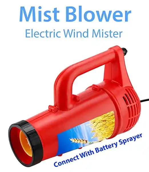 Neptune Mist Blower Gun 12V Handheld Agriculture Weed Pest Control, Used In Agriculture and Forestry, Gardening Tool, Red - Image 3