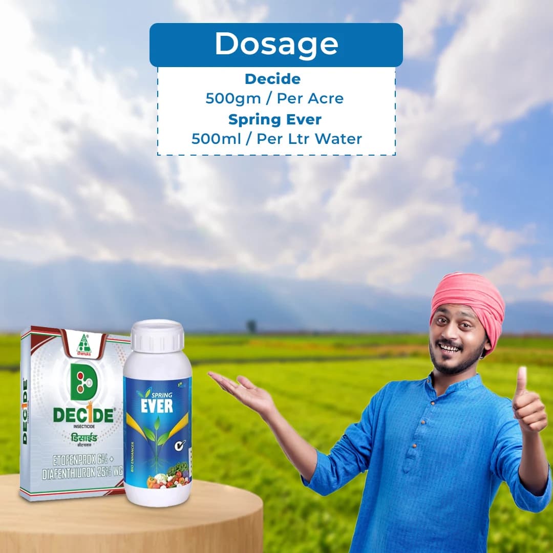 AgriBegri Special Combo (Dhanuka Decide 500 Gm + NCS Spring Ever 1 Ltr) Efficient For Sucking Pests And Plant Growth Promoter - Image 5