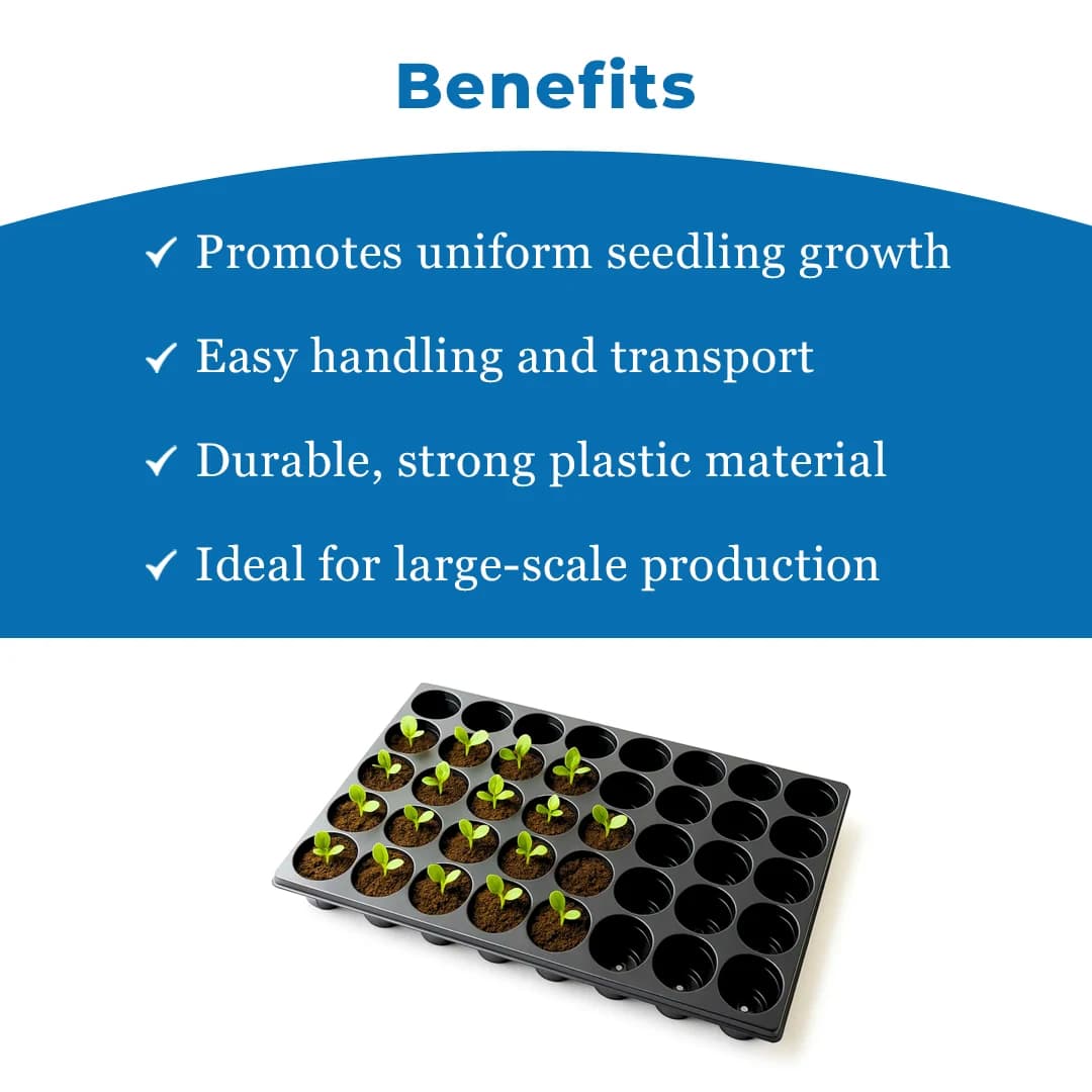 Siddhi Plastic Seedling Nursery Tray , Best Quality, Single Time Use Only and Boosts Productivity. - Image 4