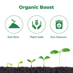 Navik Organics Vermicompost Organic Manure Greenvision Eco Organic Contains Nitrogen (N), Phosphorous (P), Potassium (K) and Micro Nutrients. 3