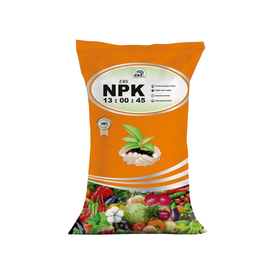 EBS NPK 13:00:45 (Potassium Nitrate) Water Soluble Fertilizer, Increases Yields And Improves Quality Of Crops