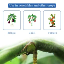 नागार्जुन प्रोफेक्स सुपर प्रोफेनोफोस 40% + साइपरमेथ्रिन 4% ईसी, लर्वा प्रकार के कीटों के लिए उपयोग किया जाता है, सभी सब्जियों पर उपयोग किया जाता है 4