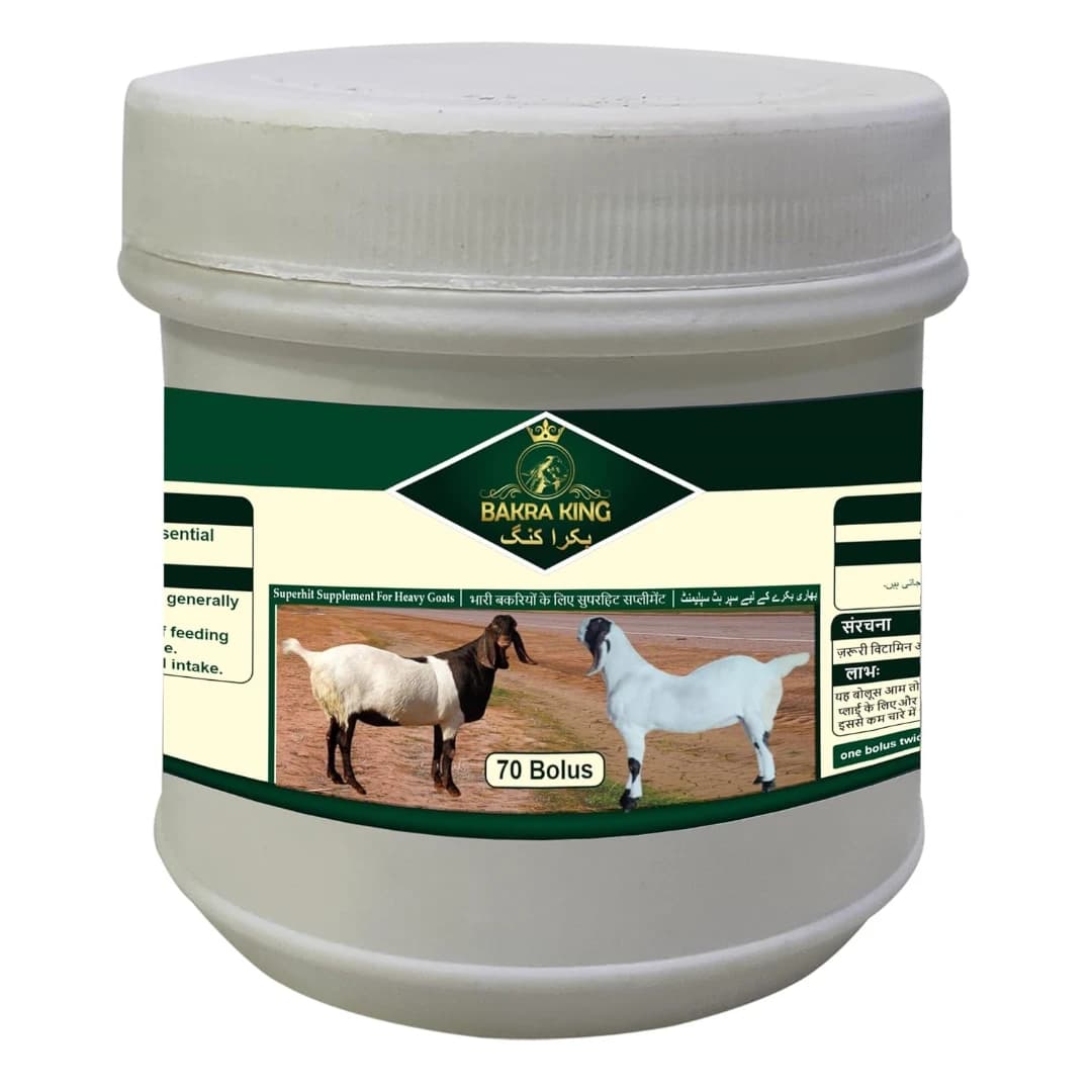 Bakra King Growth Promoter & Health Improver supplement for Goat & Sheep with Essential Minerals, Vitamins and Herbs