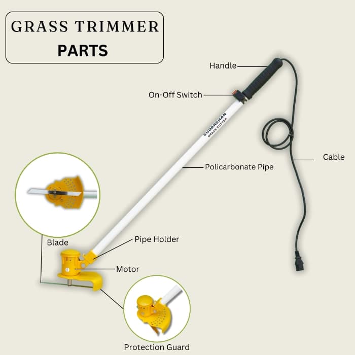 Farmio Sudarshan Brush Cutter For Grass Cutting, Trimming 14000 RPM Speed For Agriculture And Garden Use - Image 7