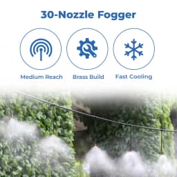 Siddhi Fogger Kit, 150 Ft Pipe, Brass Nozzles With Timer, Filter And Other Accessories, Suitable For Patio Misting, Greenhouse, Backyard 3