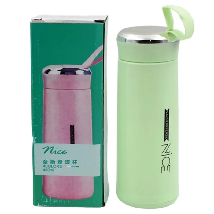 Vaccum Flask Nice Water Bottle, BPA-Free For Travel Cold And Hot Water (400ml)