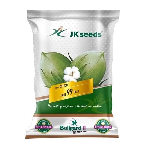 JK JKCH 99 BG II Hybrid Cotton Seeds, Kapas Ke Beej, Big Bolls And High Yield (475 Gm)
