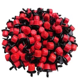 Radhe Adjustable Irrigation Dripper Sprinklers, Emitters For Drip Irrigation System, Red-Black 1