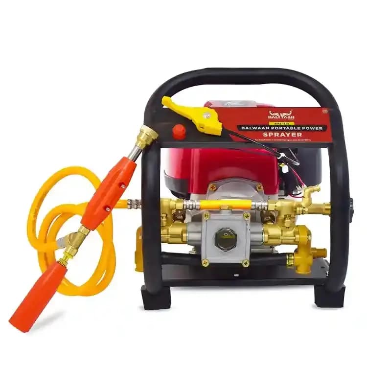 Balwaan BPS-35i ISI Marked Portable Sprayer with 25 Mtr Hose Pipe, 4 Stroke 35CC Engine, Less Fuel Consumption - Image 1