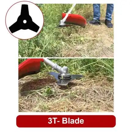 Balwaan 3T Blade, 3 Cutting Teeth On Both Sides, Heavy Duty Blade Use For All Brush Cutters
