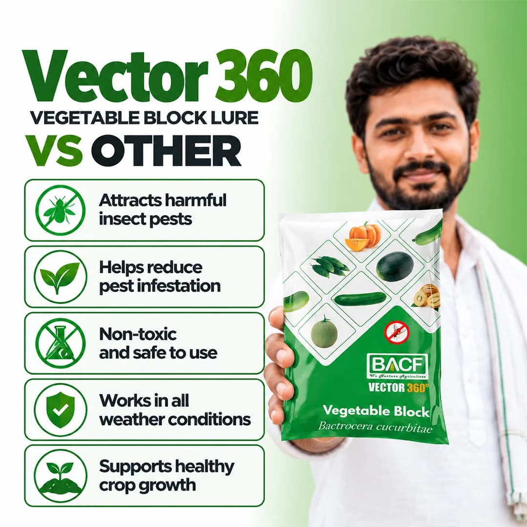 बीएसीएफ वेक्टर 360 वेजिटेबल ब्लॉक ल्यूर, क्यूलुर, बैक्ट्रोसेरा कुकुरबिटे ल्यूर. - Image 6
