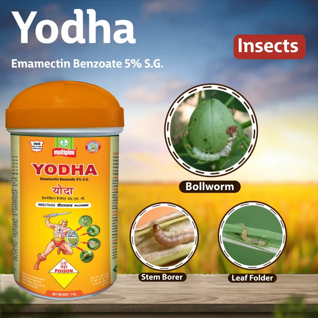 Multiplex Yodha Emamectin Benzoate 5% SG Insecticide, Powerful Larvicide And Effective Pest Control - Image 3