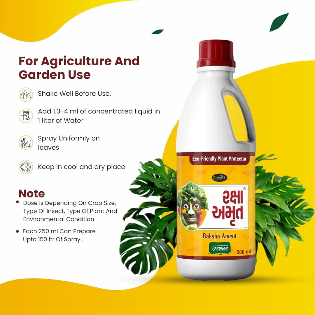 Raksha Amrut, Powerful Eco-Friendly Formula with Advanced Nanotechnology, Controls Various Sucking Pests - Image 4