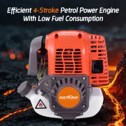 Neptune NPW-768-WH 4-Stroke Portable Power Sprayer, 35CC Petrol Engine, 50 Meter Hose Pipe, Hose Reel With Spray Gun, Ideal For Farming & Garden 2