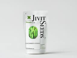 Jivit JS 8000 F1 Hybrid Cucumber Seeds, Strong vines with Dense Foliage, Light Green Fruits 1