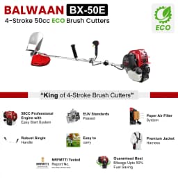 Balwaan BX 50E Eco Side Pack Brush Cutter, 4 Stroke 50cc, Use For Crop Cutting Cum Grass Cutting 3