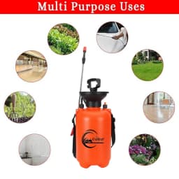 CropKraft Red Pressure Sprayer (5L Capacity), Ideal For Gardening, Spraying Pesticides, Insecticides, Or Water On Plants. 4